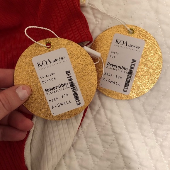 KOA NWT Catalina XS swimsuit Reversible - Picture 3 of 6